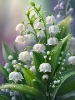 Diamond Painting Maiglöckchen-Blumen